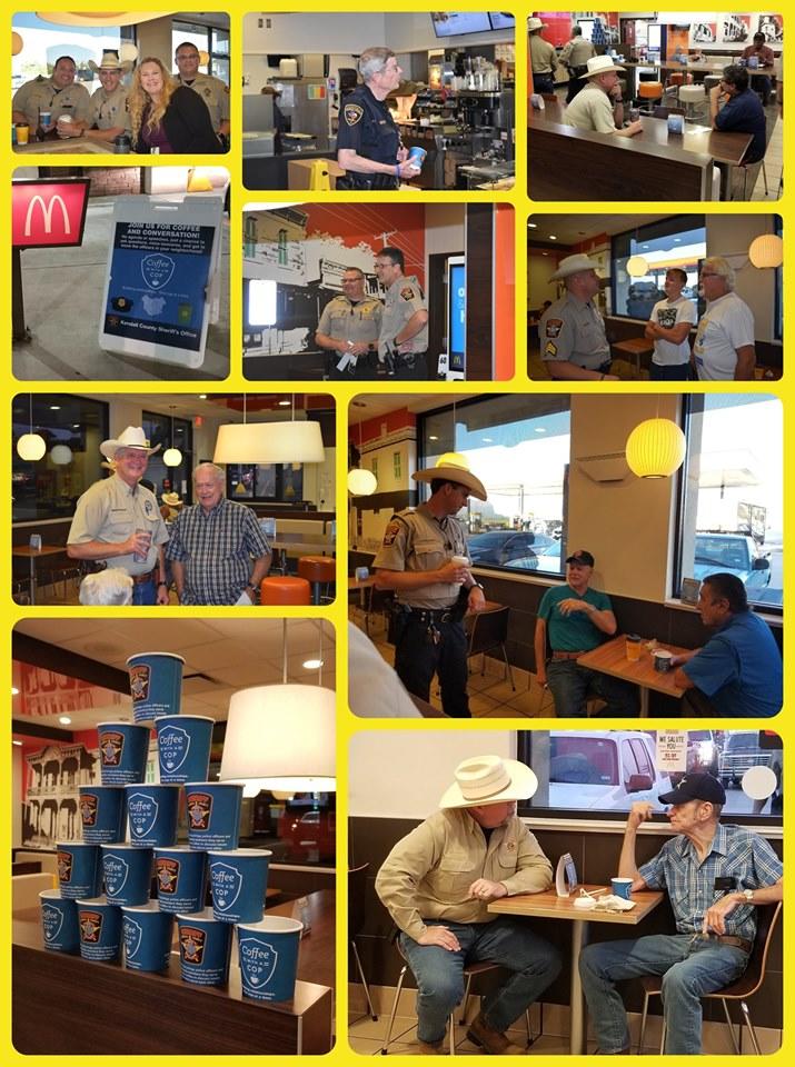 Community having Coffee with a Cop at McDonalds 