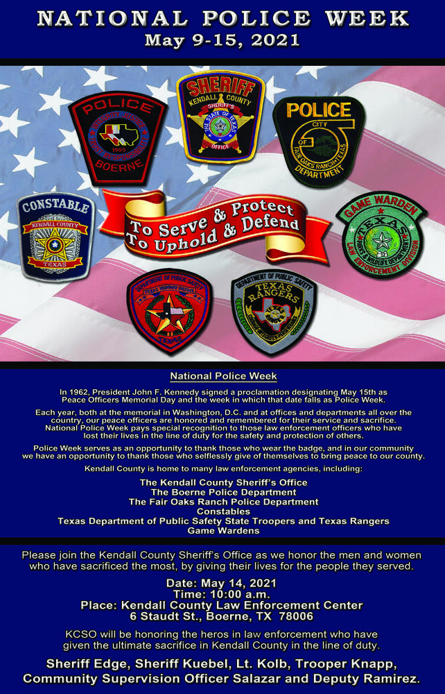 national police week poster invitation 