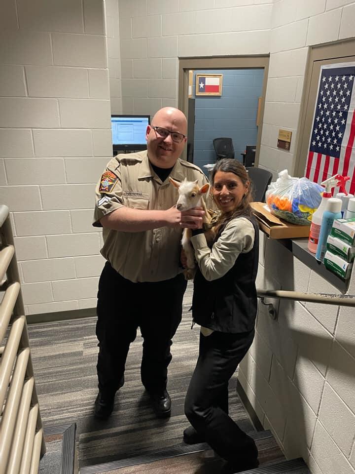 Tiny Tim Visits Jail Staff