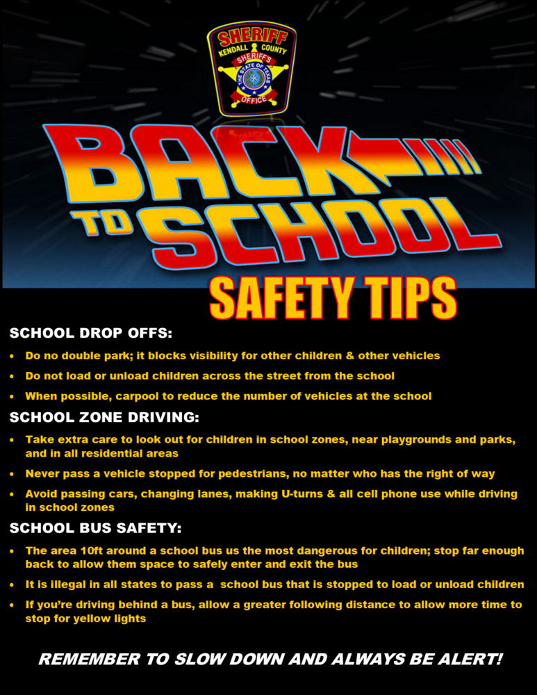 KCSO Back TO SCHOOL SAFETY 