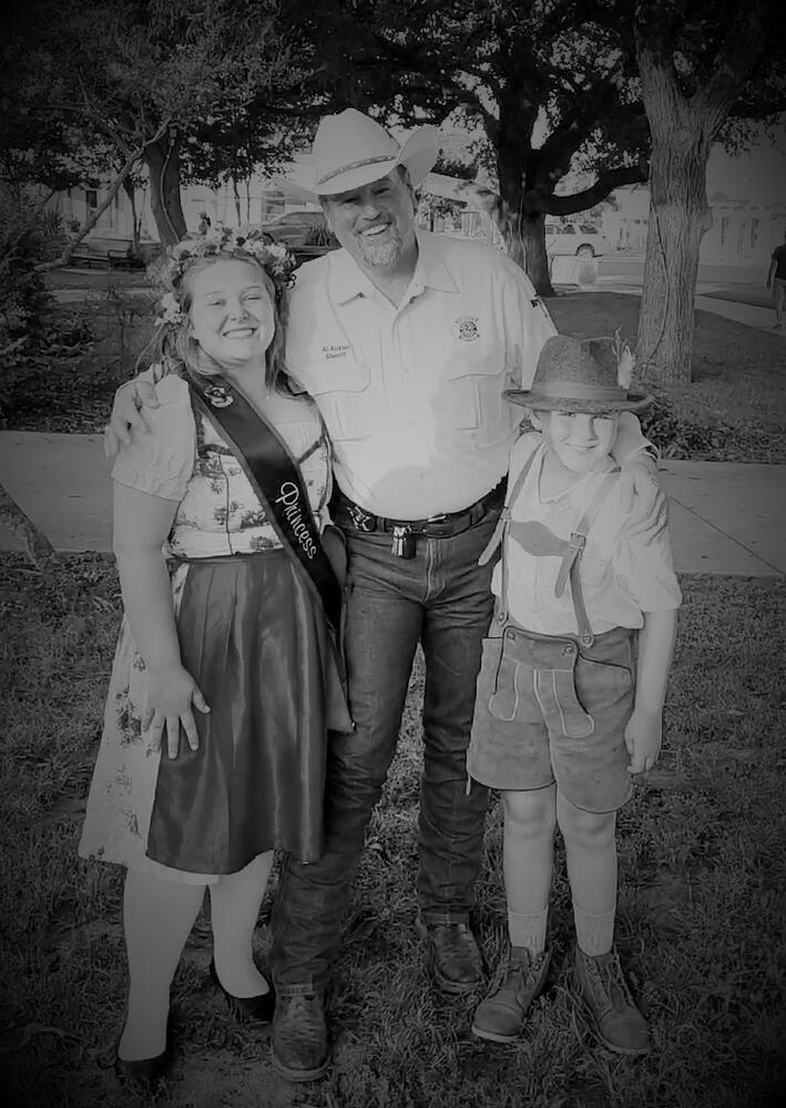 Sheriff at the Boerne Village Band Concert