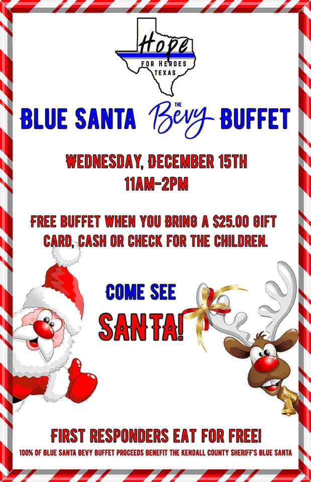 Blue Santa Buffet