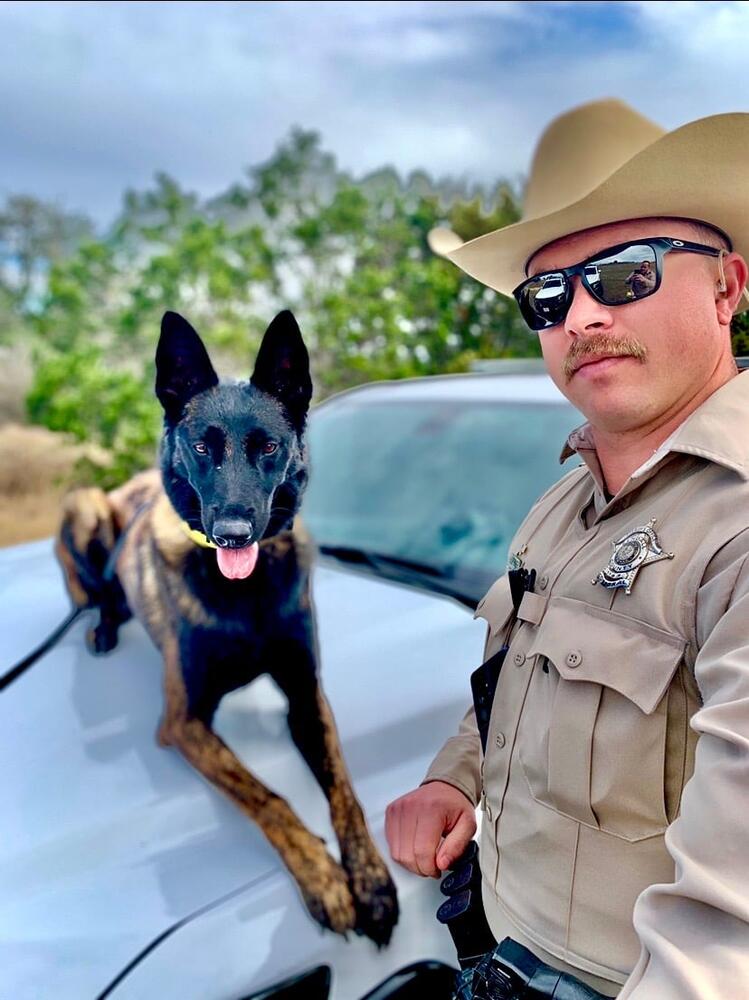 Cpl Boerner with K9 Luna