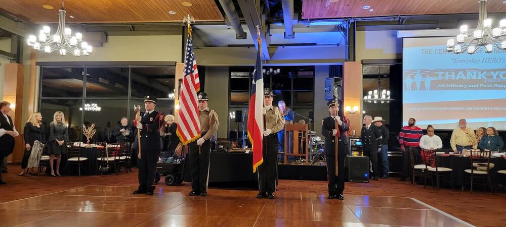 Honor Guard Centurions posting the colors