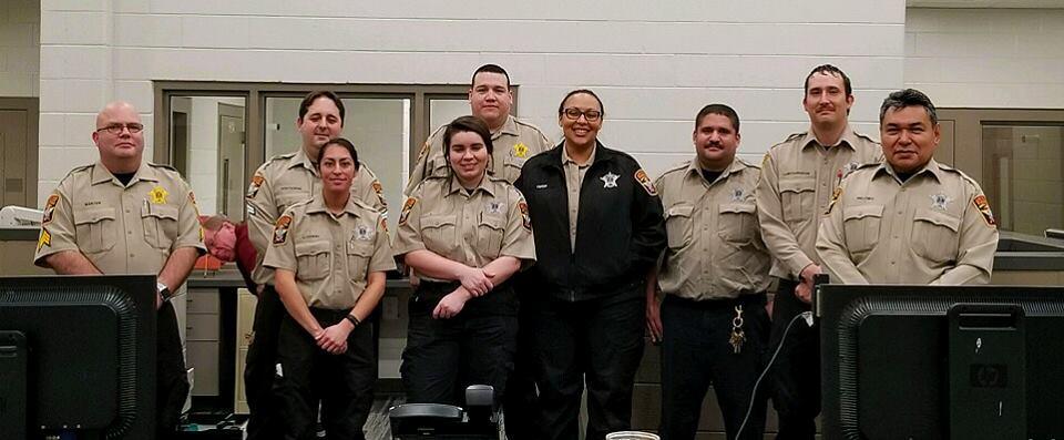 Officers at new detention center 