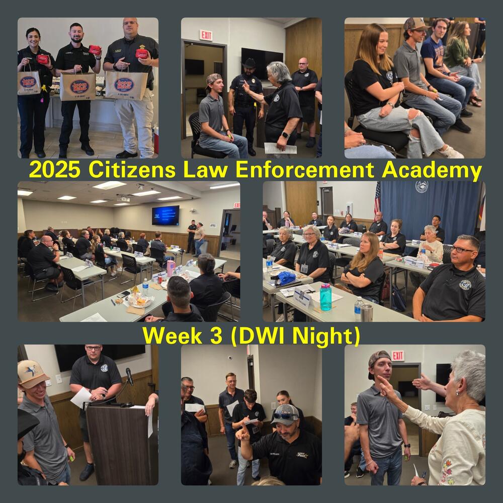 Action shots from the Citizens Academy