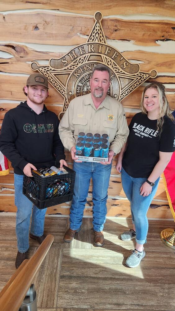 Sheriff with the team from Black Rifle Coffee Company of Boerne