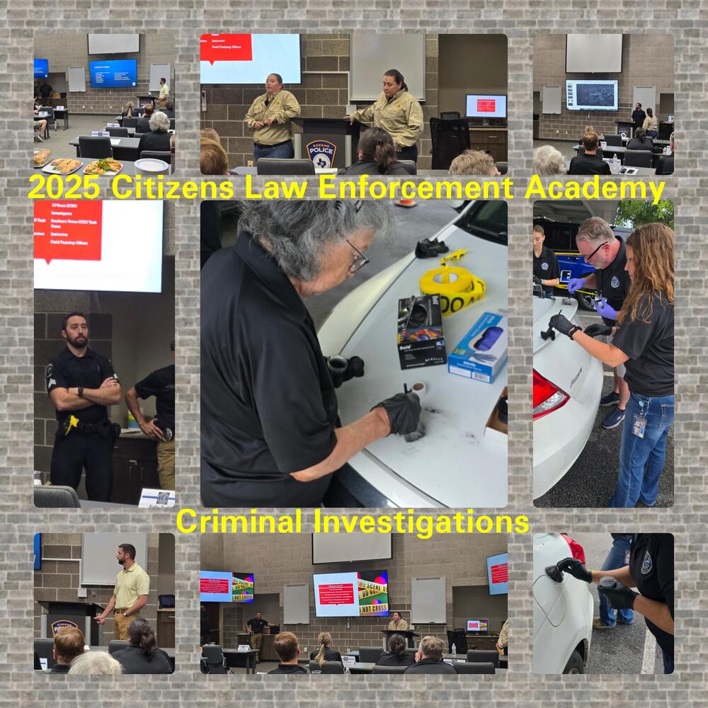 Citizens law Enforcement Academy Criminal Investigations