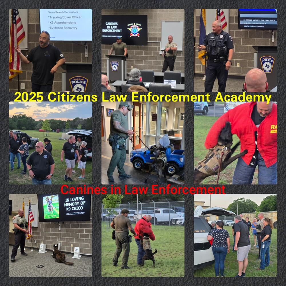Canine Handlers working with their K9s
