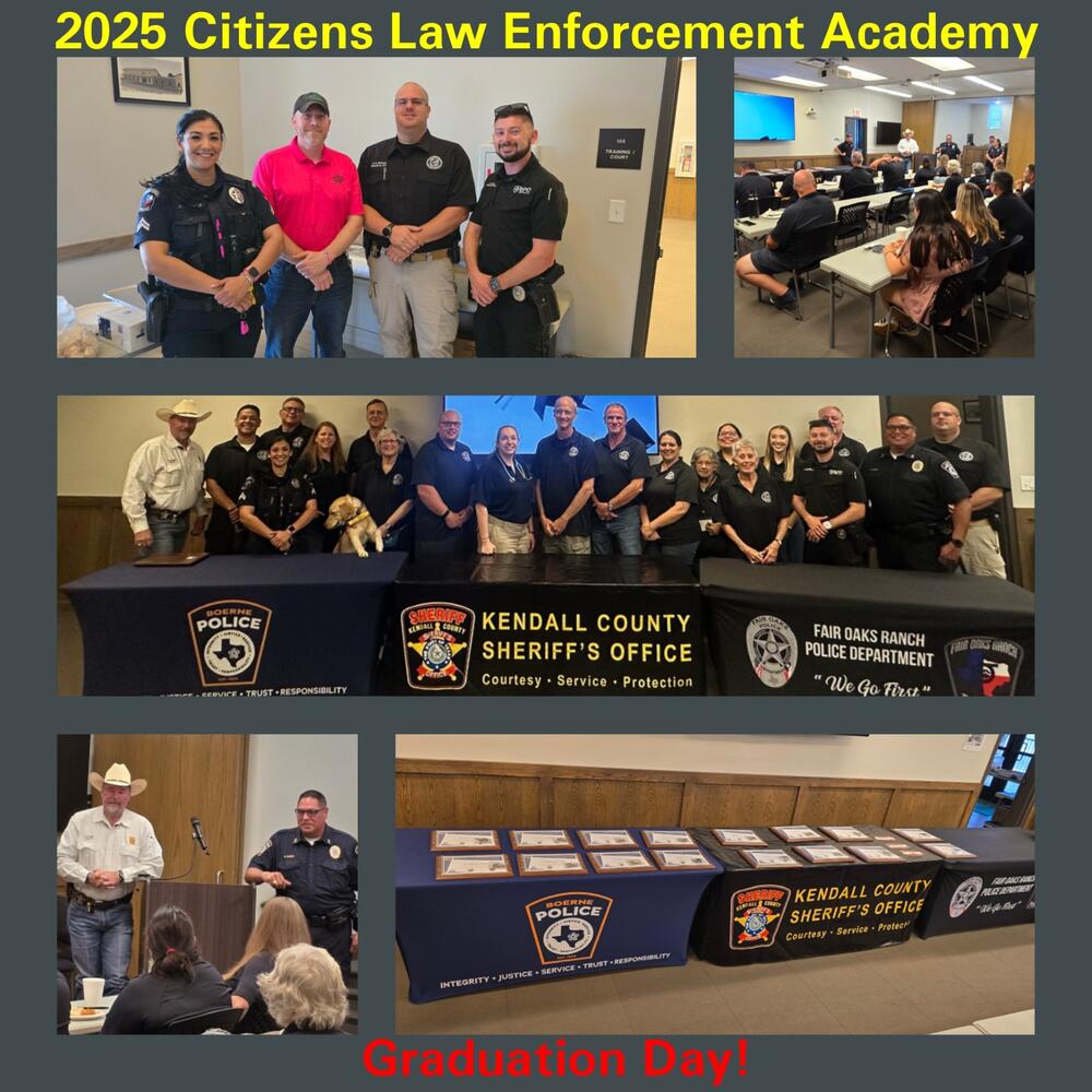 Group picture with graduates from this years Citizens Academy
