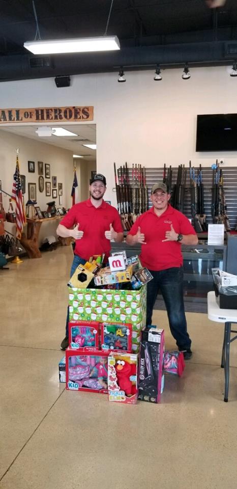 Rifleworks Employees with Toy Donation 