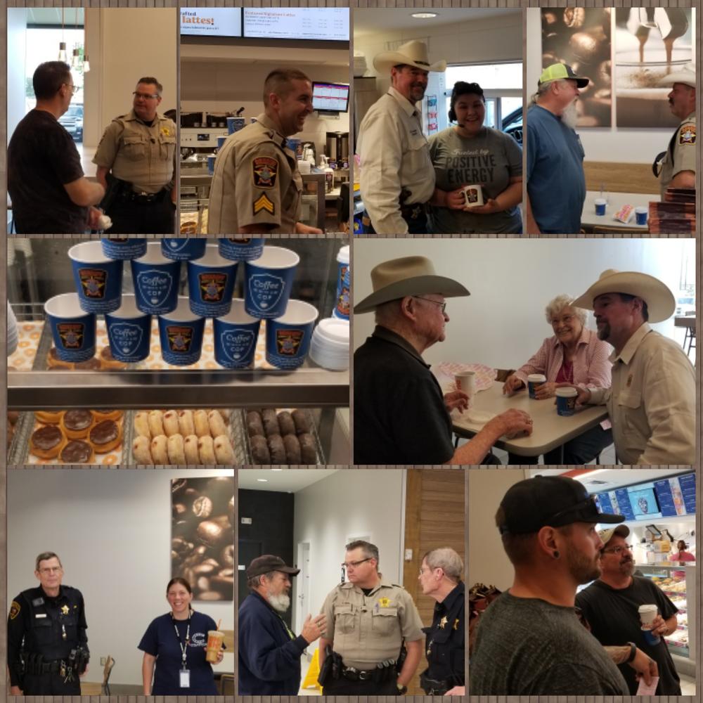 Coffee with a cop dunkin donuts collage