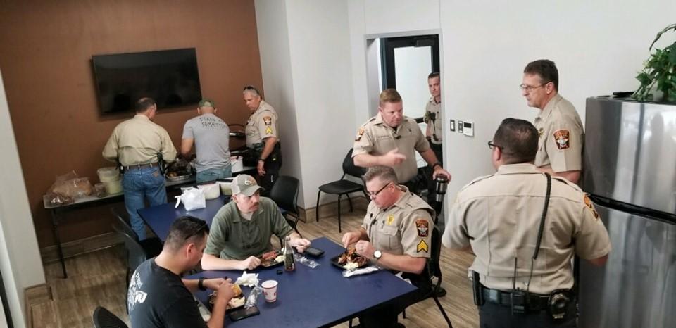 Bill Miller BBQ Lunch for Officers 