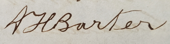 Andre H. Barter signature