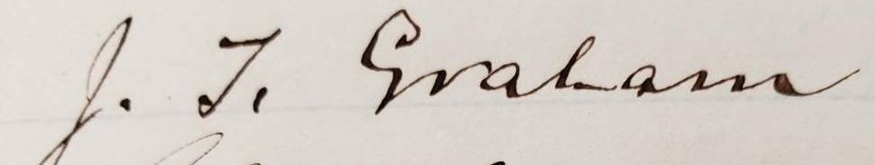 Joseph T. Graham signature