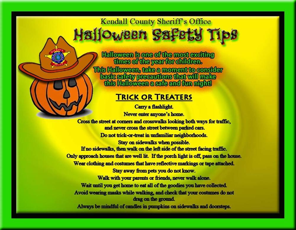 KCSO Trick or Treat Safety Tips and Reminders