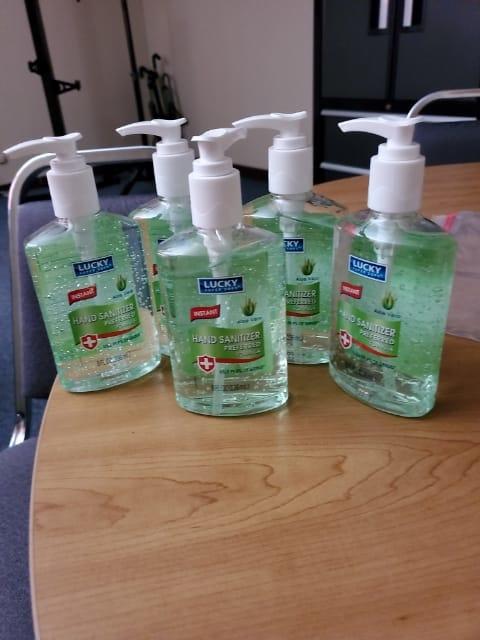 Hand Sanitizer Donation from Lowes