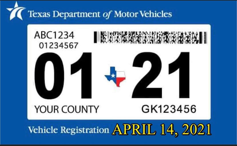Vehicle Registration Sticker